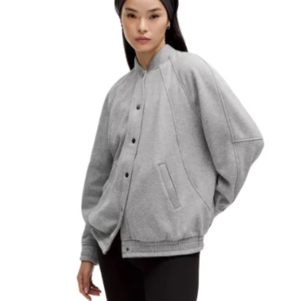 Lululemon Scuba Oversized Varsity Jacket M/L NWT